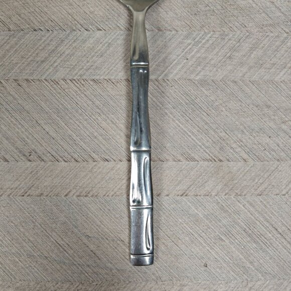 Reed & Barton Rebacraft Stainless Steel Bamboo Dinner Soup Spoons Oval Set Of 4 - Picture 2 of 4